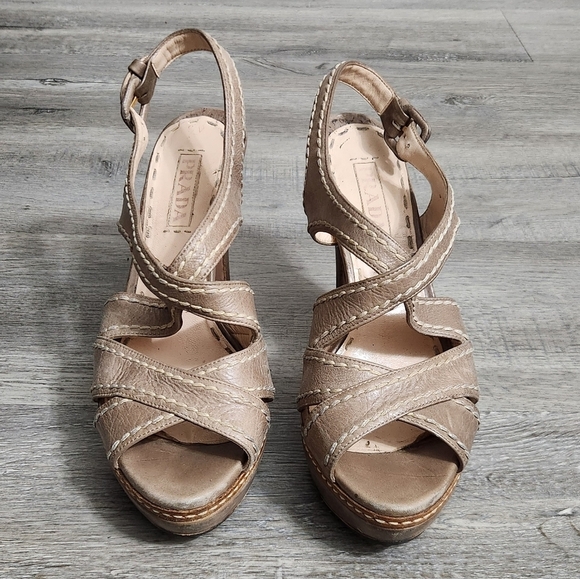 Prada Leather Heels - Picture 1 of 10
